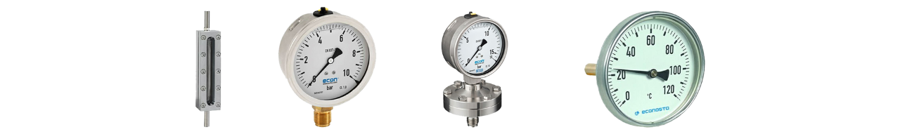 Gamme de produits pour l'instrumentation manomètres et thermomètre